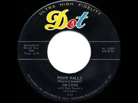 1957 HITS ARCHIVE: Four Walls - Jim Lowe