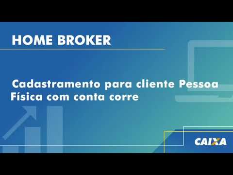 Cadastramento Home Broker CAIXA