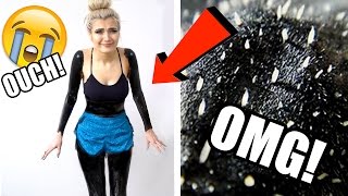 FULL BODY BLACK HEAD PEEL OFF MASK CHALLENGE! EXTREMELY PAINFUL!😱