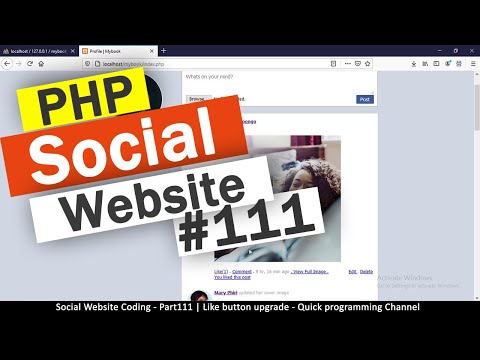 Social Website from scratch Part 8 Profile Page Top Bar | PHP | HTML | CSS | MYSQL Database