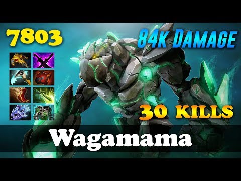 Wagamama Tiny 84k Damage 30 KILLS 8 slotted - Dota 2 Patch 7.07