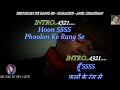 Phoolon Ke Rang Se Karaoke With Scrolling Lyrics Eng हिंदी