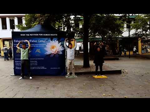 Falun Dafa protest at City center