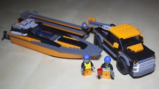 preview picture of video 'Lego City 60085 4x4 with Powerboat - Speed Build Review'