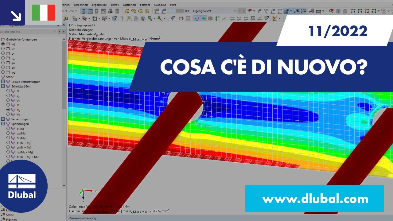 WIN | 11/2022 - Cosa c'è di nuovo in RFEM 6 e RSTAB 9?