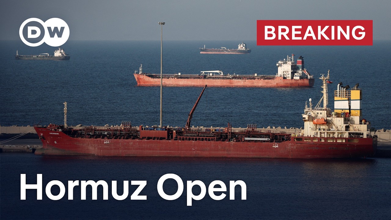 Iran opens Strait of Hormuz after ceasefire — oil prices drop, deal 'close'? | DW News