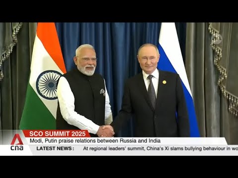 Modi, Putin praise mutual relations as they meet at SCO summit in China