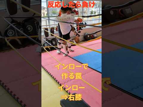 インローはダメージじゃない“動きを止める技”です足を上げた瞬間相手は動けないそこが一番のチャンスあなたはその瞬間、攻撃できていますか？#インロー#ミット打ち