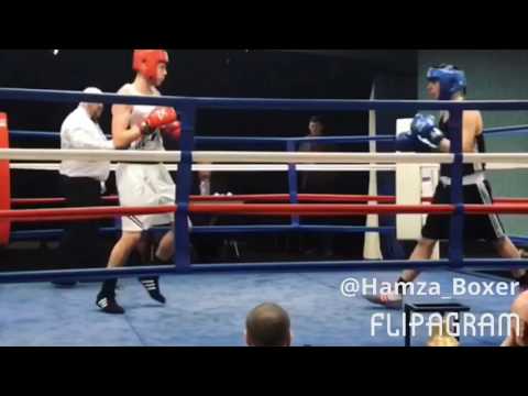 I am a southpaw fighter ( I am wearing a blue head guard)