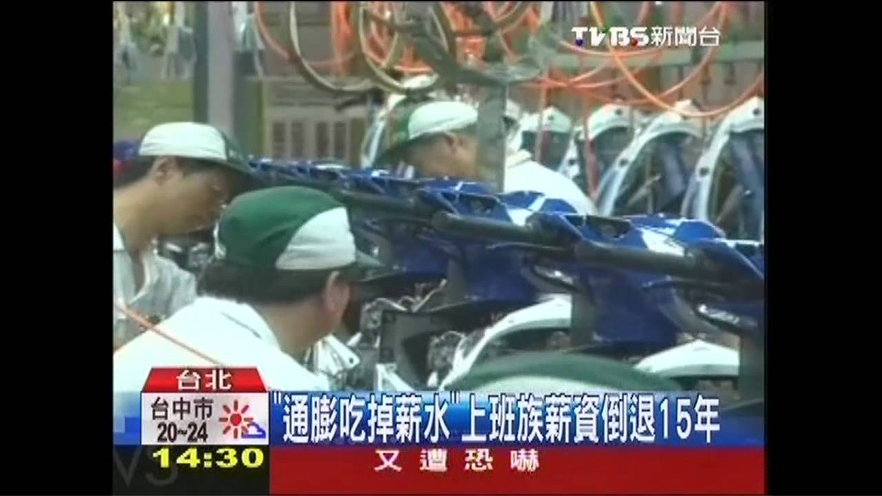 通膨吃掉薪水　上班族薪資倒退15年