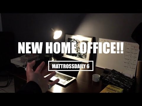 MY NEW HOME OFFICE!! 😁💻 || MattRossDaily 6