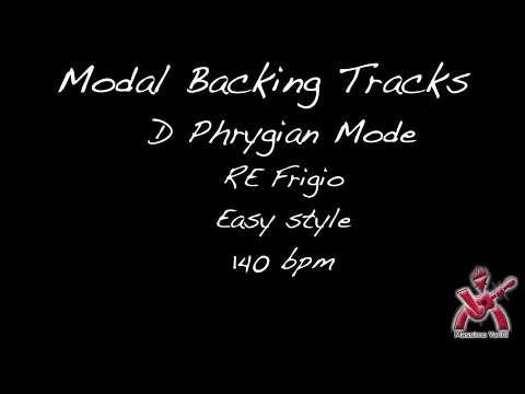 Modal Backing Tracks D Phrygian RE Frigio Easy Style 140 bpm