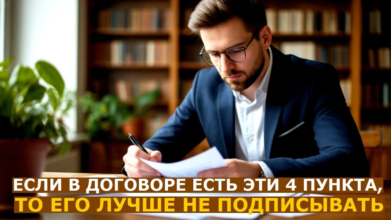 Если в договоре с застройщиком есть эти 4 пункта, такой документ лучше не под?