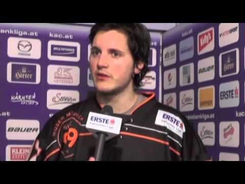 Graz99ers-Stürmer Manuel Ganahl nach Sieg beim KAC