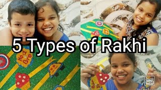 RAKHI MAKING, Make Rakhi at Home / 5 types of rakhi under 30 Rs / #DIY Fun with Anu and Swaroop.
