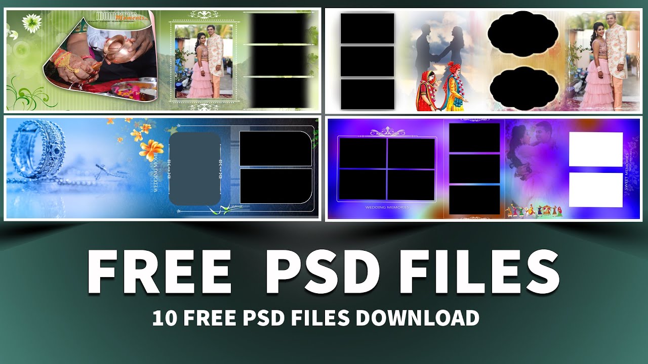 Free Download Wedding psd files 12x36 templates fully editable in photoshop| vol-93