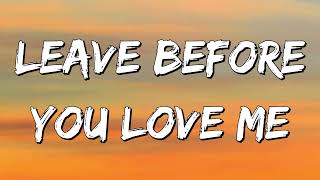 Download lagu Marshmello x Jonas Brothers - Leave Before You Love Me (Lyrics) mp3