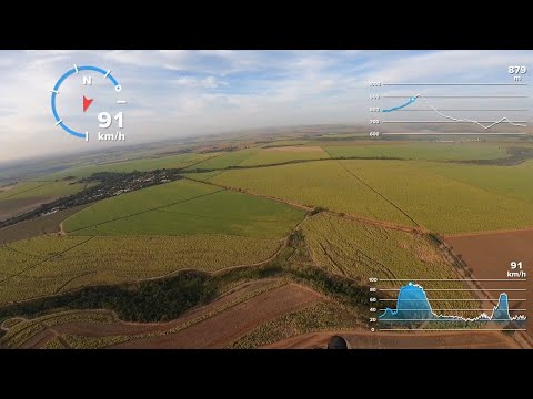 Voo Paramotor IKE Costa a mais de 90 Km/hora