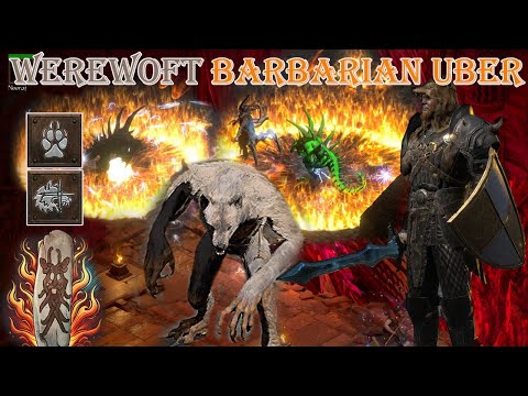 Werewolf Barbarian Best Build End-Game Uber Tristram In Diablo 2 Resurrected