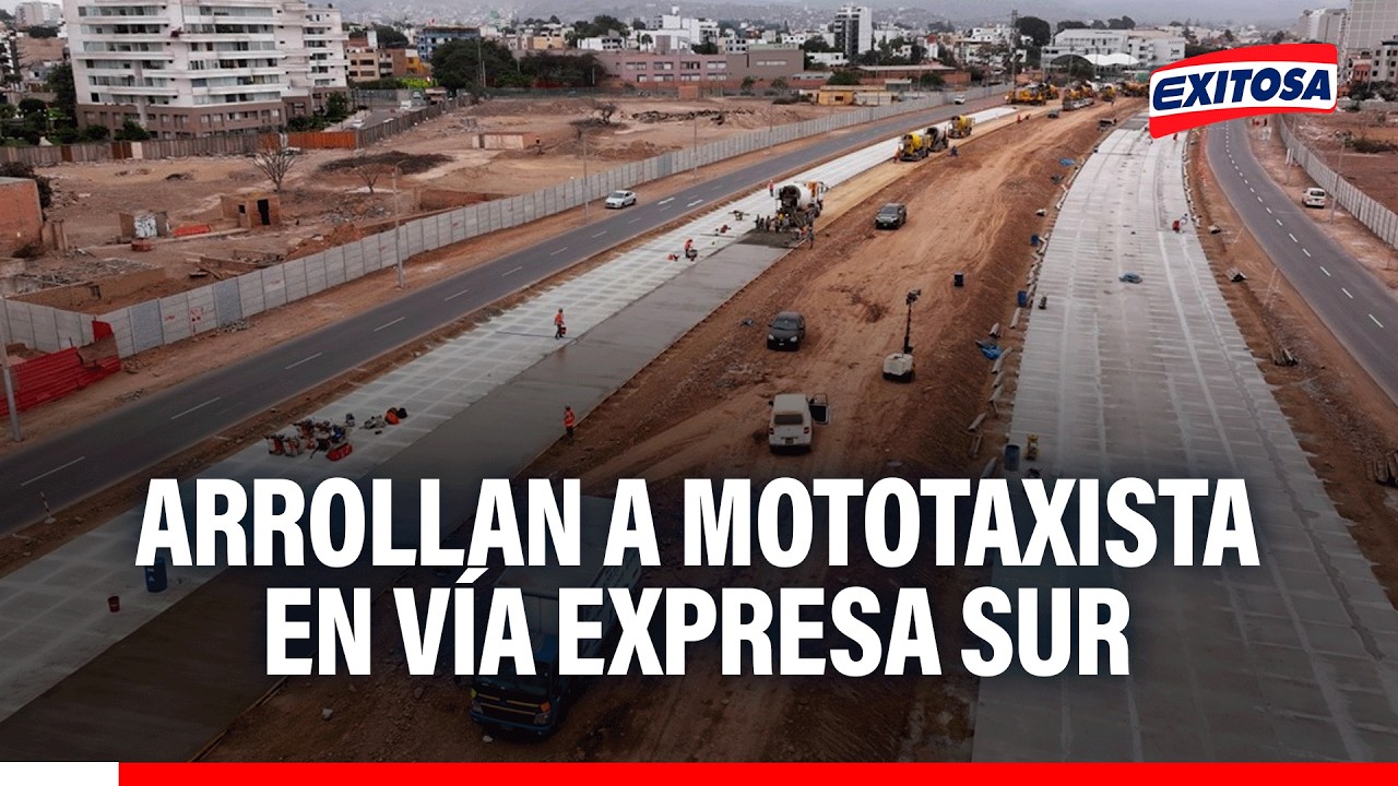 🔴🔵 Arrollan a mototaxista en Vía Expresa Sur: “Es una irresponsabilidad haberla inaugurado"