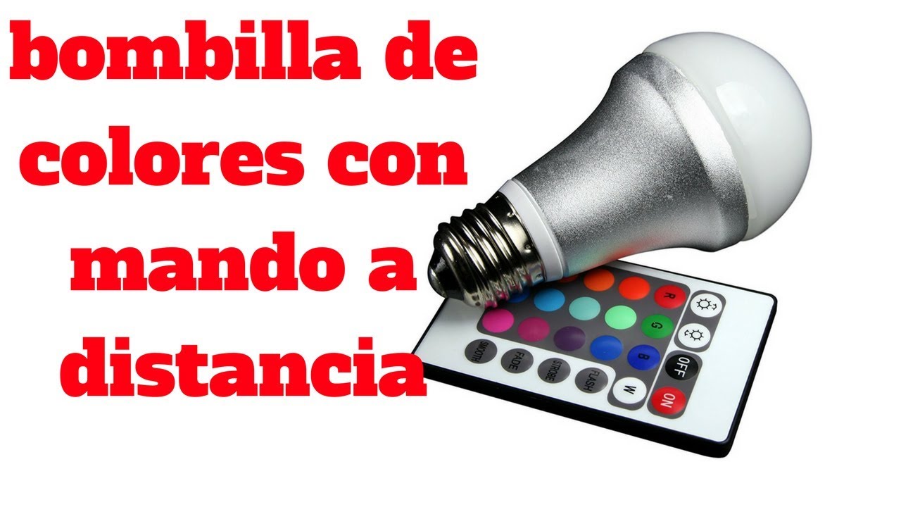 bombilla led de colores con mando a distancia