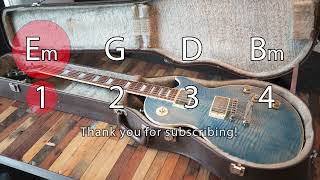 Backing track in the key of G (Em, G, D,  Bm)