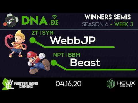 DNA.EXE S6:W3 - ZT | SYN | WebbJP (Lucas) Vs. NPT | BBM | Beast (Mario, Fox) - W Semifinals