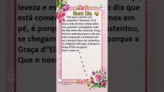 Bom Dia! “Até aqui o Senhor me  sustentou“ 1Samuel  l712 #bomdia #lindamensagem#mensagemdedeus