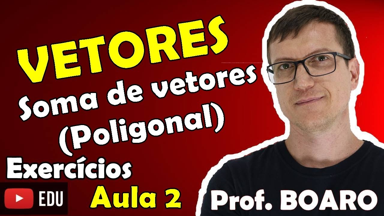 SOMA de VETORES - MÉTODO DA POLIGONAL - EXERCÍCIOS RESOLVIDOS - VETORES AULA 2