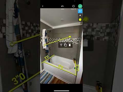 AmeriConstruction Bath Tub Remodel - Company Cam Measurement Training Video