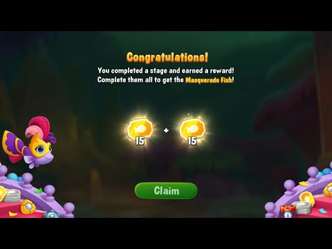 Fishdom Masquerade Ball Win Strikes Level 4961 - 4967