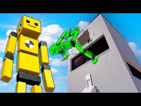 Throwing RAGDOLLS Off a SKYSCRAPER - Fun With Ragdolls: The Game