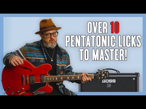10+ Pentatonic Licks for Guitar Improvisation (One Position!)