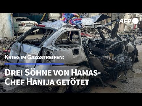 Drei Söhne von Hamas-Chef Hanija bei Luftangriff im Gazastreifen getötet | AFP