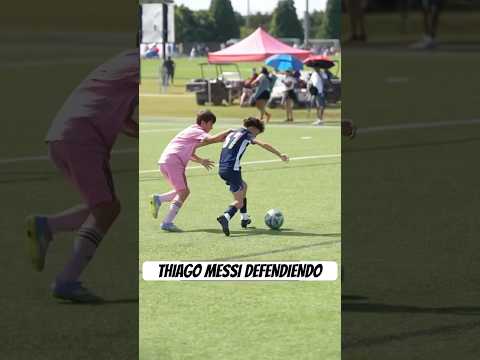 Thiago Messi defendiendo #futbol #messi #intermiami #soccer