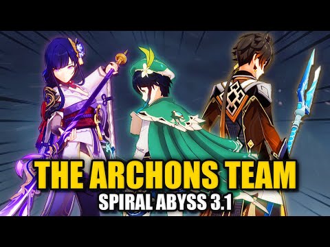 The Archons Team | New Spiral Abyss 3.1 Floor 12 First Half | 9 Stars Clear | Genshin Impact