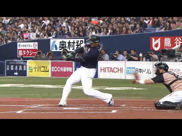 【1回裏】バファローズ・T-岡田が止まらず 勢いそのまま先制タイムリー!! 2015/9/26 Bs-F