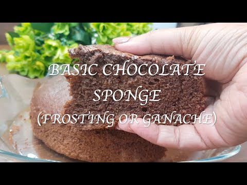 Basic Chocolate Sponge  Frosting or Ganache