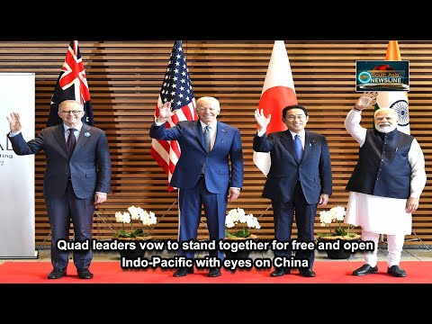 Quad leaders vow to stand together for free and open Indo Pacific with eyes on China