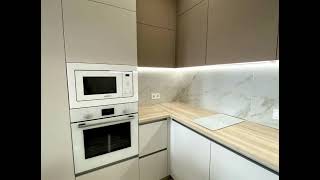 Современная угловая кофейная кухня Проект  120 фото 5