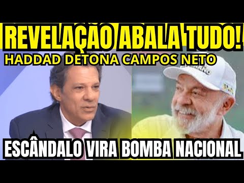 CLIMÃO NO SBT NEWS: HADDAD DETONA CAMPOS NETO E ESCÂNDALO DO BANCO MASTER  VEM À TONA!