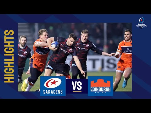 Highlights - Saracens v Edinburgh Rugby Round 1│Heineken Champions Cup 2022/23