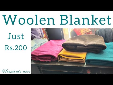 Single woolen hospital blankets, size: singe, 1150 gram