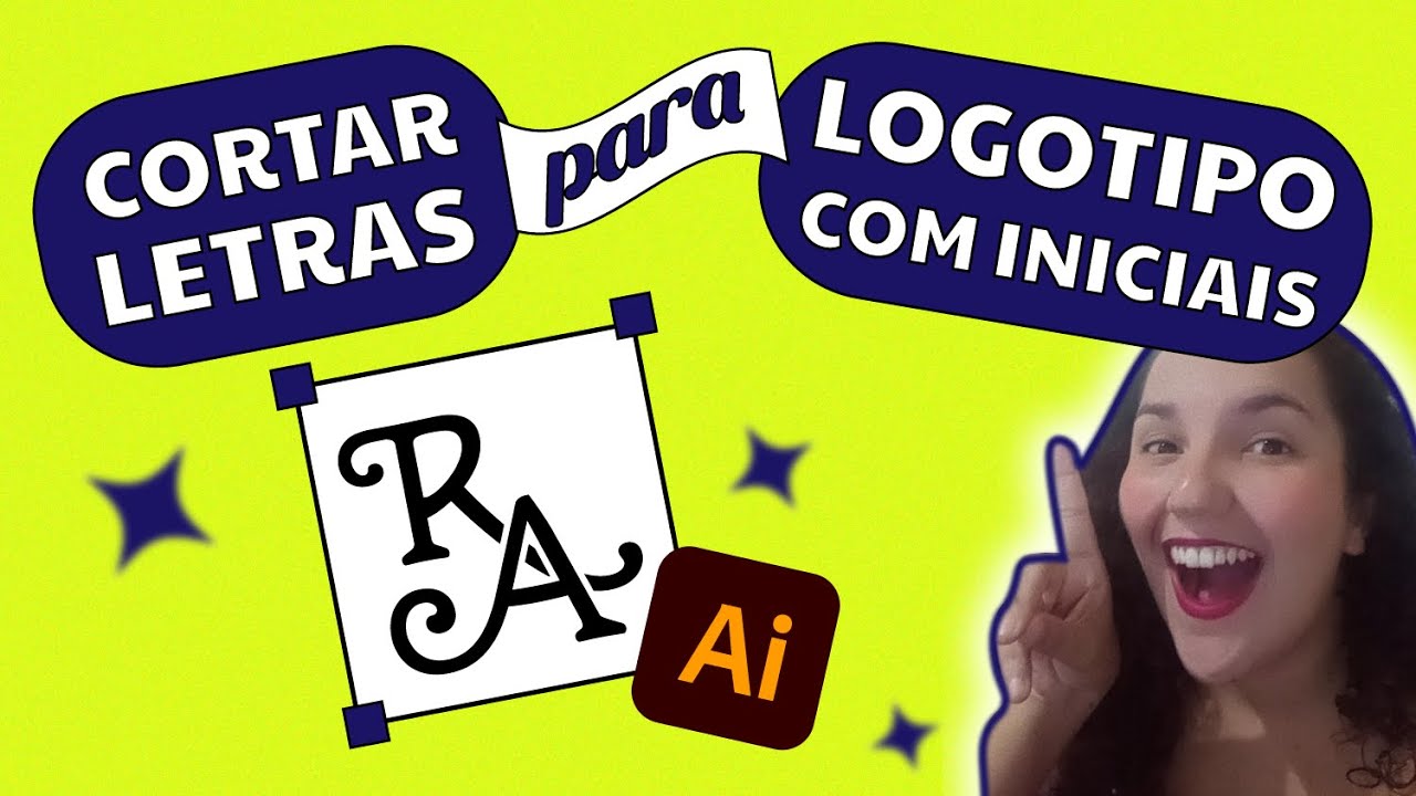 Como CORTAR LETRAS no Illustrator (ideal para LOGOTIPO COM INICIAIS)