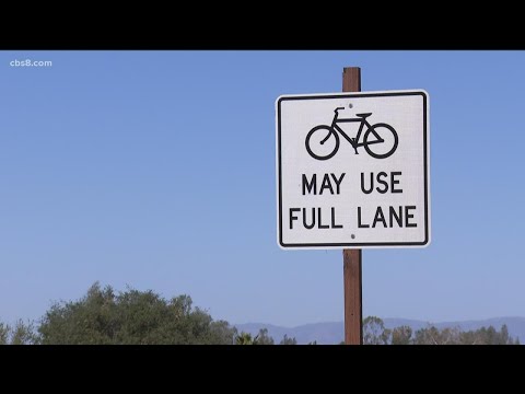 Signs on busy SR-67 say bicyclists ‘May use full lane’
