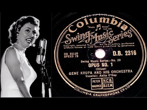 78 RPM – Gene Krupa & His Orchestra with Anita O’Day – Opus No. 1 (1947)