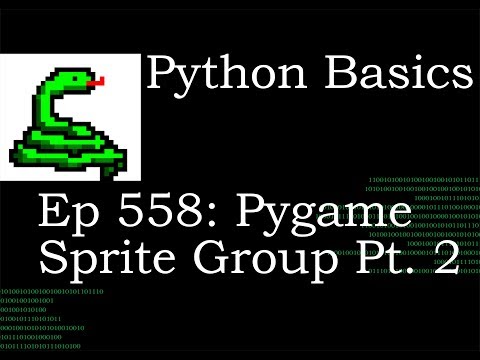 Python Basics Tutorial Pygame Sprite Group Add Draw Update Method
