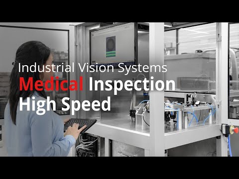 Vision system for high speed medical device inspection