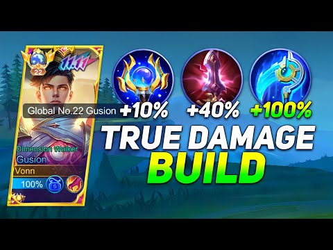 GUSION TRUE DAMAGE BUILD IS TOTALLY OP!! ( gusion best build 2023 )