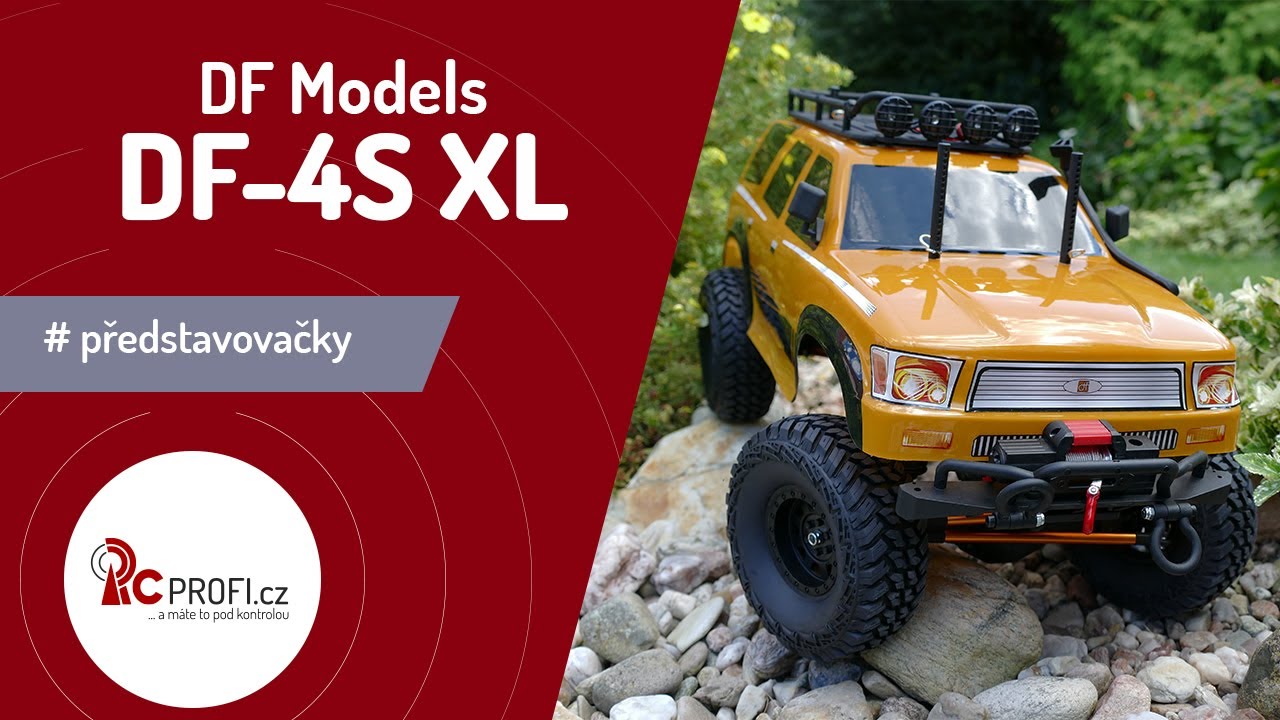RC auto DF-4S Crawler XL 313mm Edition, oranžová